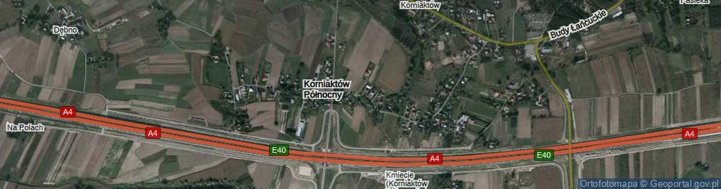 Zdjęcie satelitarne Korniaktów Północny ul.